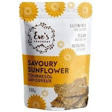 Load image into Gallery viewer, eve&#39;s crackers - savoury sunflower - 108g
