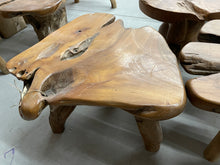 Load image into Gallery viewer, coffee table - 3 legs - teak root - root # 7620 - 32&quot;x.32&quot;x20&quot;
