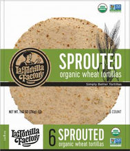 Load image into Gallery viewer, tortilla - organic sprouted wheat - la tortilla factory