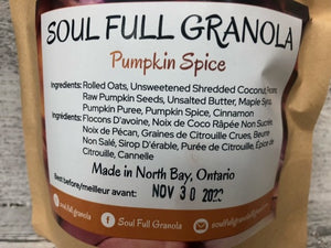 soul full granola - pumpkin spice - 280g