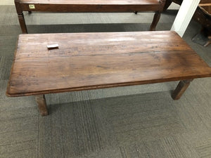 coffee table - teakwood - rectangular - 5.4'L x 2.5'w x 1.4' h