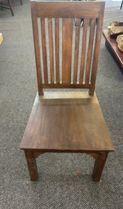 chair - dining - surabaya - vertical slat back - panel seat - 18x19x39"H
