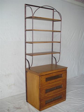 baker's rack - antique teakwood - 80x53x215cm
