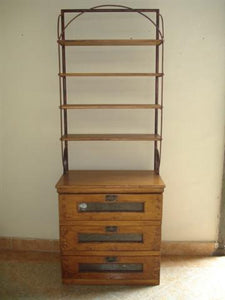 baker's rack - antique teakwood - 80x53x215cm