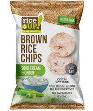 Load image into Gallery viewer, rice up! rice chips - sour cream &amp; onion - 120g
