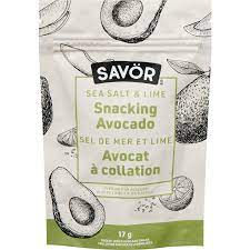 savor - snacking avocado - sea salt & lime - 17g