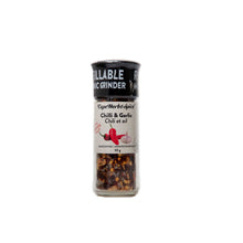 Load image into Gallery viewer, cape herb - traditional spice grinder - chili &amp; garlic sea salt - 50g
