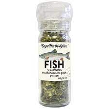 cape herb - traditional spice grinder - fish seasoning w/ lemon & dill - 56g