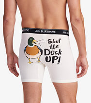 men's boxer brief - shut the duck up