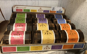 zen garden wooden incense cone box