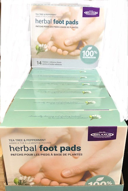 relaxus - herbal foot pads - teatree & peppermint