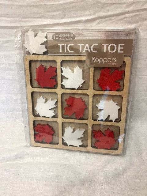 game - tic tac toe - maple leaf red/white - 9