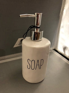 soap pump - ceramic - 'soap' - 7.5"