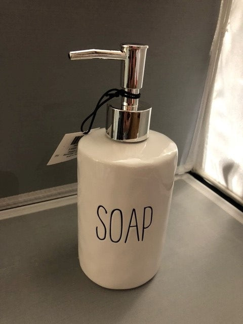 soap pump - ceramic - 'soap' - 7.5