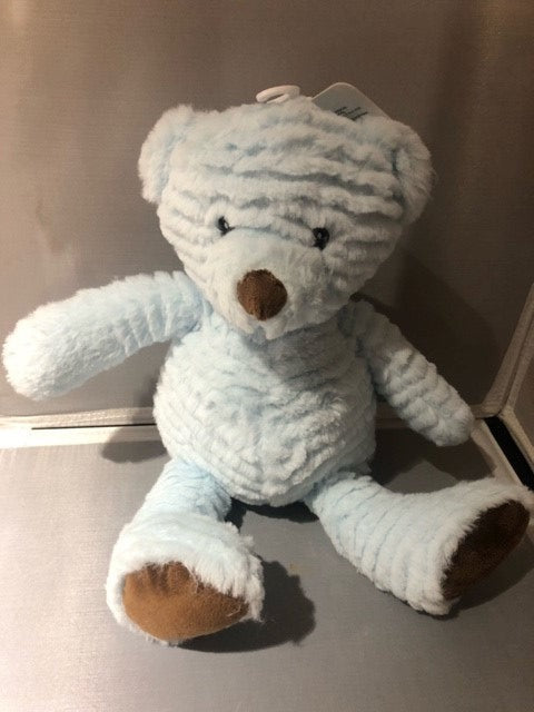 baby - ridged plush bear - blue - 8