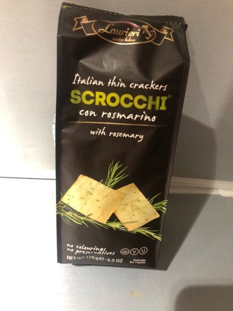 laurieri scrocchi -  italian crackers - rosemary - 175g