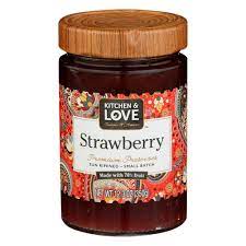 jam - premium preserve - strawberry - kitchen & love - cucina & amore - 350g