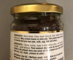 black olive pate - martelli - 212ml