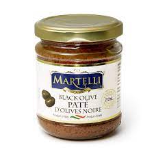 black olive pate - martelli - 212ml