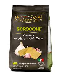 crackers - garlic - laurieri scrocchi - 80g
