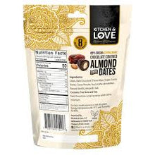 Load image into Gallery viewer, dark chocolate - covered almond stuffed dates - 100g - kitchen &amp; love
