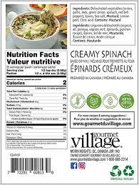 gourmet village - dip - creamy spinach - recipe box