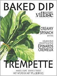 gourmet village - dip - creamy spinach - recipe box