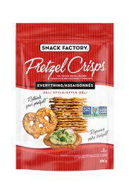 pretzel crisps - everything - snack factory - 200g