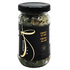 capers - in salt - allessia - 100ml