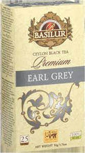 Load image into Gallery viewer, earl grey tea - basilur premium - 25 bags/box
