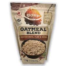 gorp - oatmeal blend - roasted nuts/flax & seeds - 907g