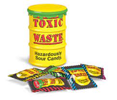 toxic waste sour candy drum