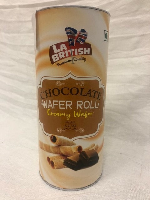 wafer rolls - chocolate - la british - 200g