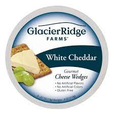 glacier ridge farms - white cheddar - gourmet cheese wedge - 113g