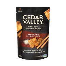 cedar valley - pita chips - cinnamon sugar - 180g