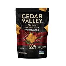 cedar valley - pita chips - mediterranean zaatar - 180g