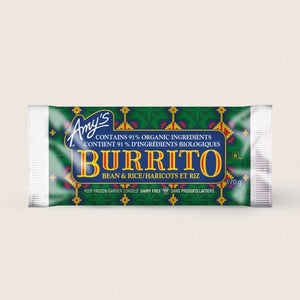 amy's burritos - bean & rice (dairy free) - 170g