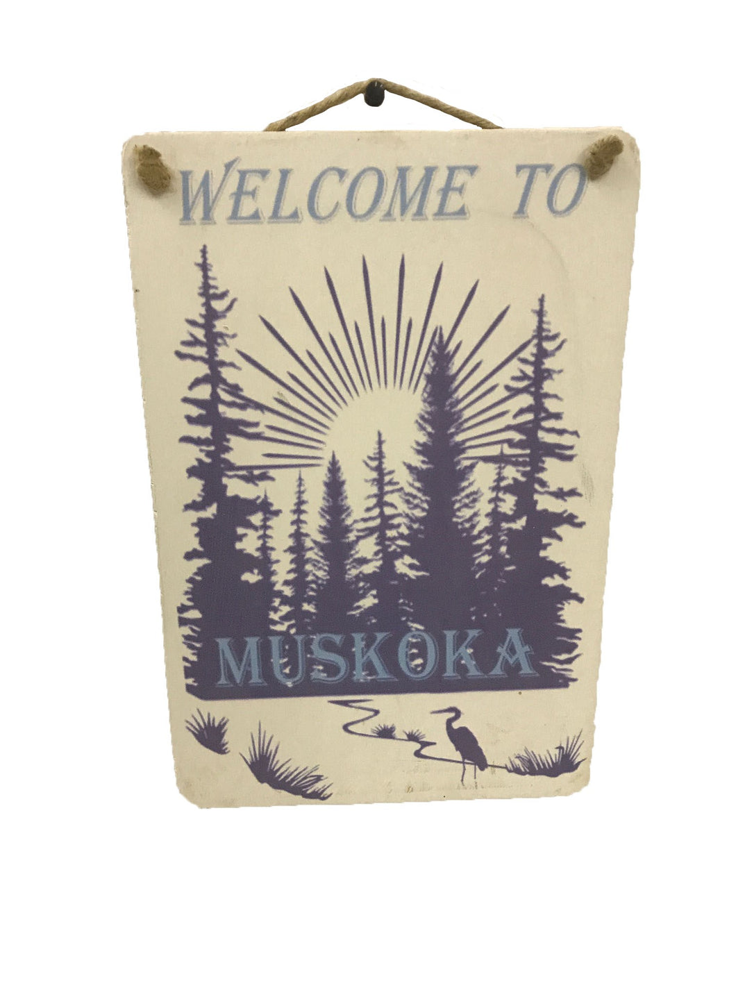 sign - welcome to muskoka - 20x30