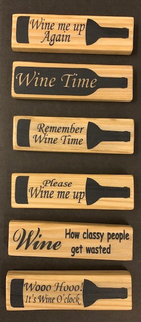 magnet - wine - rectangle - remember wine time