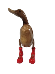 duck - natural - red boots - 25cm