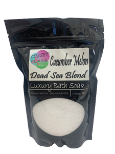 cosset & flare - bath soaks (salts) - cucumber melon dead sea salt blend