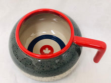 Load image into Gallery viewer, mug - curling rock  - ceramic - red
