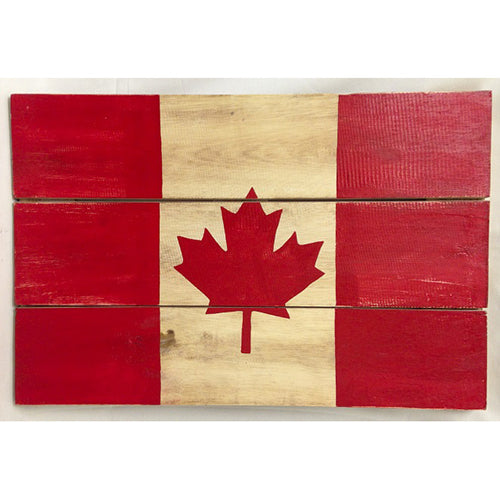 sign - Canadian flag - 60x40cm - red & white