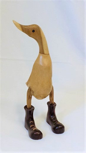 duck - 25cm - standing - boots black - natural