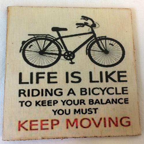 coaster - life is like a bicycle