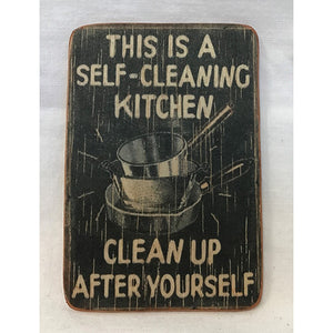 magnet - self cleaning kitchen - 6x9cm