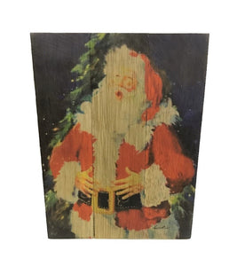 sign - santa - vintage - ho ho ho jolly - 20x15cm