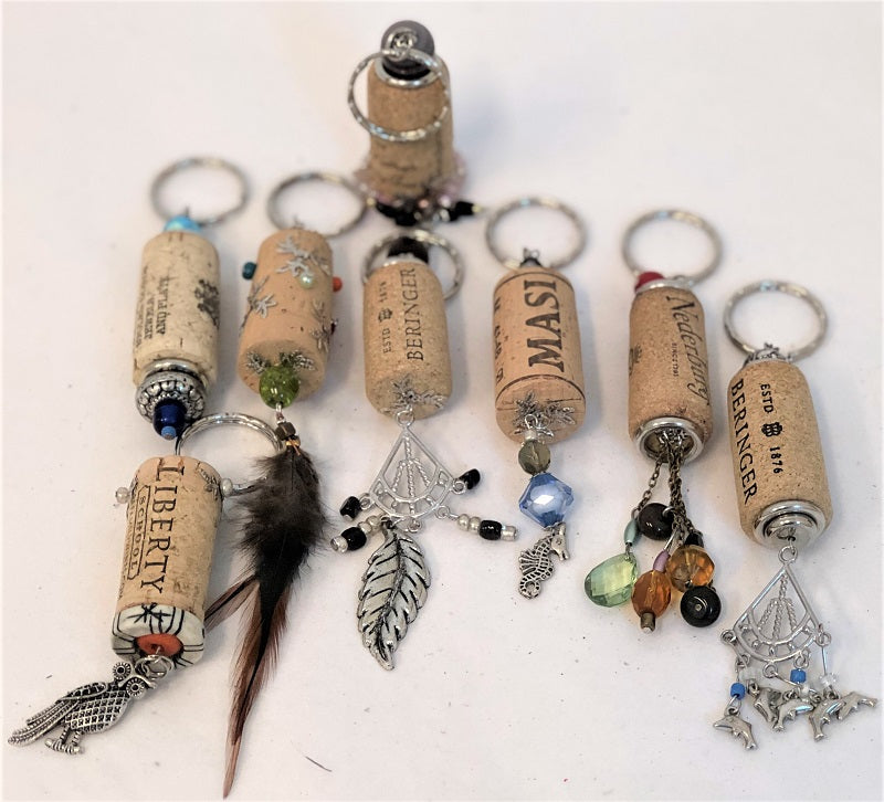 Wine cork keychain on sale diy