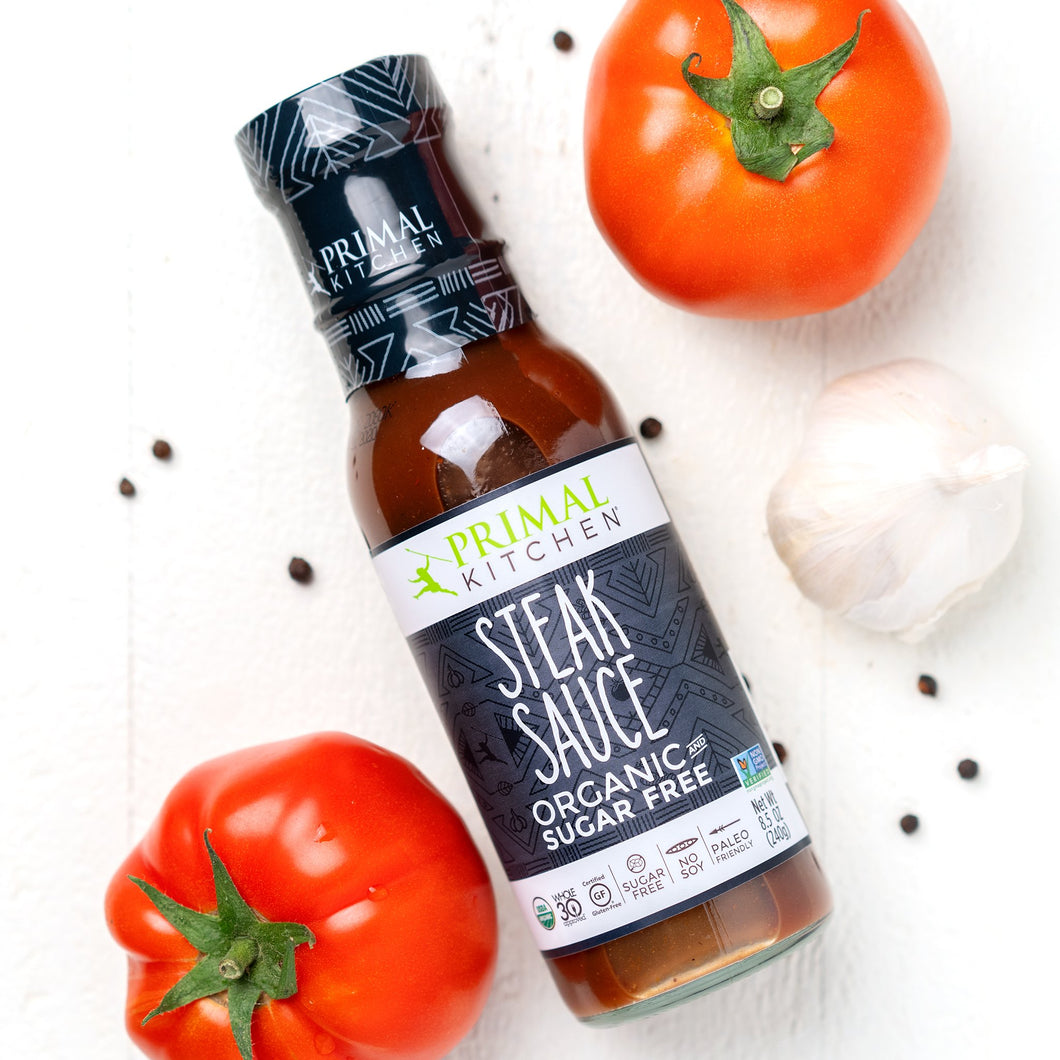 bbq sauce - steak -  organic unsweetened - 236ml - primal kitchen