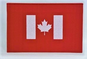 notebook - Canadian flag - red & white